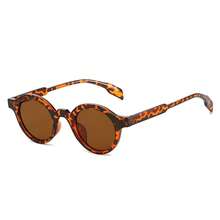 1 Cặp kính thời trang gọng nhỏ hình oval kiểu retro unisex, phong cách tối giản, giản dị, đa năng, phong cách đường phố. - màu nâu - Xem 3