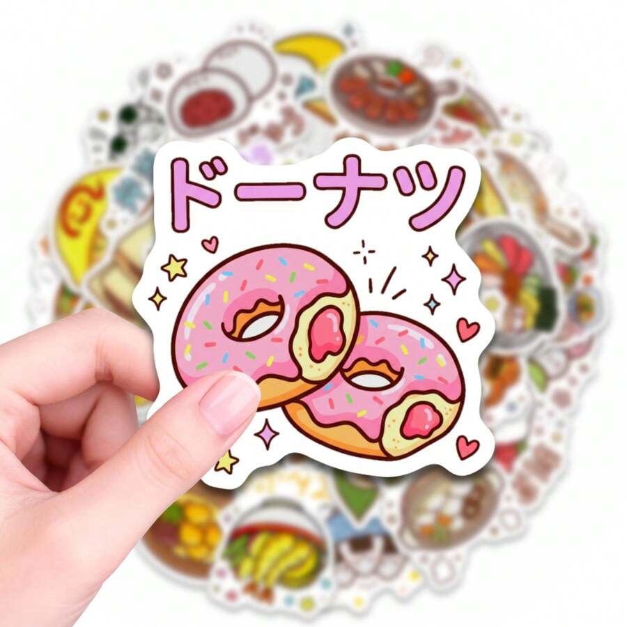 50 adesivos de comida japonesa, adesivos fofos e kawaii para diários, scrapbooking, decoração de laptops, garrafas de água, capas de celular, artigos de papelaria, artesanato DIY, planners, bullet journals, presente para amantes da gastronomia, adesivos de vinil estéticos para adultos, adesivos decorativos para mesa, caderno, diário de viagem, decoração de garrafas de água, adesivos divertidos, materiais para Kindle, scrapbooking, adesivos para laptop - A - Ver 1
