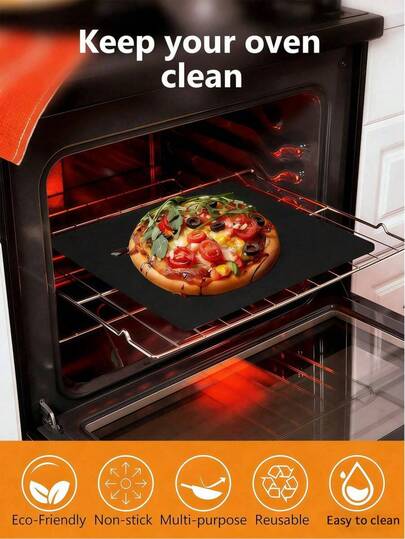 4/3/2/1pcs Set Oven Liners, Easy To Clean Oven/Stovetop Bottom Protective Mats, Non-Stick Heat Resistant Baking Mats For Home And Outdoor Camping Grilling, Durable Thickened Oven Liners, Stove Top Protectors, Baking Mats, Spill Mats, Oven And Microwave Mats, Kitchen Supplies, Easy Clean Oven Protectors, Placemats, Valentine's Day, New Year's Eve, DIY Desserts, Kitchen Accessories