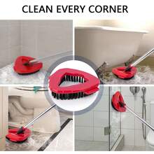 5-Pack Reusable Mop Head Replacement For O Cedar Easywring 1-Tank System, Microfiber Spin Mop Refills Compatible, Include 3 Spin Mop Replacement Head 1 Scrub Brush And 1 Mop Base Deep Cleaning & Machine Washable - (3+1+1) PCS - View 7