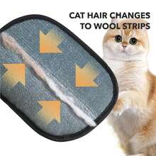 手动宠物毛发去除滚筒和双面魔术刷 - 可重复使用的静电宠物去毛工具，适用于猫狗 | 必备猫咪用品、宠物美容套装、毛发滚筒、去毛工具和宠物去毛刷 - 彩色 - 查看 3