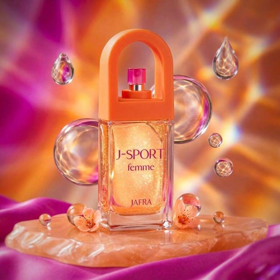 Perfume J Sport Femme de Jafra para mujer | Fragancia fresca cítrica floral con notas de jazmín, mandarina y ámbar | Aroma juvenil, dinámico y versátil para uso diario - Afrutado y cítrico - Ver 1