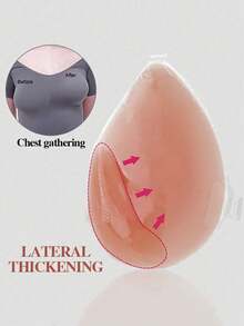 Women's Silicone Sticky Backless Invisible Push Up Bra, Suitable For Daily Wear And Special Occasions - Multicolor - View 4