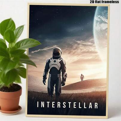 1 pieza Pintura en lienzo sin marco, Pósteres e impresiones, Póster de la película Interstellar en lienzo - Tema espacial con astronautas y planetas, decoración moderna para el hogar adecuada para la sala de estar, el dormitorio, la oficina - Regalos perfectos para Navidad y San Valentín, arte de pared para el dormitorio | Decoración de ciencia ficción | Diseño, decoración de la habitación espacial, decoración de la habitación perfecta Artes de pared vintage sin marco Pósteres Decoración de la sala de estar, Decoración del hogar, Decoración de la habitación, Decoración de la pared, Decoración del dormitorio
