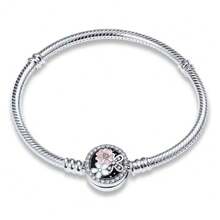 Best-Selling 925 Sterling Silver Heart-Shaped Angel Wing & Snake Bone Bracelet! Suitable For Original DIY Bracelets, Women's Birthday, Wedding, Fashion Jewelry Gift - Silver - View 3