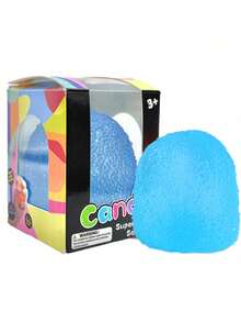 Ice Cube Malt Sugar Squishy Toy, Snowflake Ice Cube Stress Relief Fidget Toy - Blue - View 4