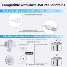 1pc Automatic Sensing Cat/Dog Water Dispenser, Smart Sensing Type - One Size Fits All - View 8