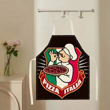 1 chiếc tạp dề họa tiết pizza, tạp dề in hình thời trang ngộ nghĩnh, tạp dề nhà bếp dùng khi nấu nướng và dọn dẹp, tạp dề gia đình sáng tạo. - Nhiều màu - Xem 11