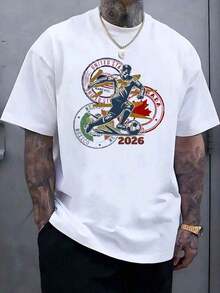 World Cup 2026 100% Cotton T-Shirt| USA CAN MEX Soccer Tee| 2026 Football Cup Fan Apparel| North America Host Nations Graphic Tee|Soccer Fan Gift, World Cup T-Shirt, USA World Cup Shirt 2026, World Cup USA Sweatshirt, Political Soccer Fan Tee,World Cup 2026 T-Shirt, Soccer FIFAS Sweatshirt, United States Canada Mexico, USA Canada Mexico Soccer Top, Summer Tournament Supporter Outfit, 2026 World Tournament - 白3 - 查看 2