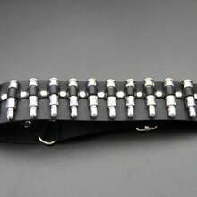 1pc Women's Punk Bullet Decor Sexy Leg Garter, Leather Bondage Thigh Strap, Halloween Costume Accessory - 黑色 - 查看 3