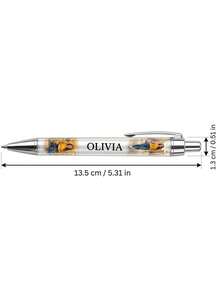 Custom Personalized Photo Ballpoint Pen - Custom Name & Dual Portrait Image Design - Unique Personalized Gift For Friends & Family - Perfect For Daily Writing, Office & School Stationery Use - Multicolor - View 3