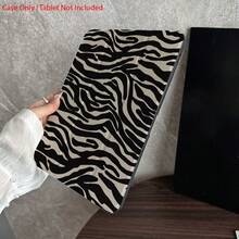 1 Piece Zebra Striped Print Protective Folio Tablet Cases With Pen Holder,Compatible With IPad 10.9/10.2/ Air 5th Gen/Pro11/10th/9.7/Air 2/ (7th Gen)/ (8th Gen)/ Air 4/5/ Pro 11/ 10th Generation 10.9-Inch 2022 Smart Case/ Air 13(M3 2025)/ Air 11(M3 2025)/ Air 11(M3 2025)/ 11(A16 2025), Auto Sleep/Wake Function/Stylish Tablet Accessories - 查看 6