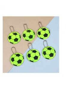 10 piezas Llaveros de balón de fútbol reflectantes por ambos lados | Llaveros de mini fútbol, impermeables y duraderos - Adecuados para mochilas, bicicletas, caminar y correr, excelentes para ocasiones festivas - Ver 5