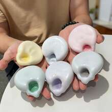 软糯麻糬挤压玩具，缓解压力挤压体验，外裹薄冰皮，塑料麻糬质感，办公室、派对、愚人节的理想礼物（无需针头） - 彩色 - 查看 7