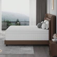 10"12"14" Queen Mattres Twin Full Queen King Size Bed Mattress In A Box, Hybrid Pocket Spring Breathable Cotton Layer Mattress For Motion Isolation & Silent Sleep, Lumbar Support & Pressure Relief, Medium Firm - 黑色 - 查看 10