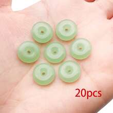 20个圆形玻璃和平扣吊坠，祝福扣挂件，适用于DIY项链、手链、耳环等首饰制作工艺品，尺寸：8/10/12/15/18/20/22/25毫米 - 彩色 - 查看 15