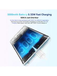 Blackview Oscal Tiger 12 智能手机全球版，搭载联发科 Helio G99 处理器，配备 6.78 英寸 FHD+ 显示屏、64MP 后置摄像头、5000mAh 电池，支持 33W 快充。 - 藍色 - 查看 3