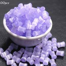 6x4毫米穿珠猫眼竹节玻璃珠，手工DIY串珠手链项链配件散珠 - 彩色 - 查看 9