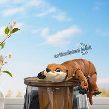 3D Printed Cute Otter Figurine Decor, Animal Decoration Suitable For Children 3+ Years Old, Home Desktop Ornament Gift - Otter - View 6