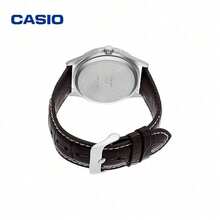 Jam Tangan Bisnis Pria Casio MTP-1381L, Tampilan Tanggal, Tahan Air 50M, Tali Kulit Cokelat, Mesin Quartz - Satu-Ukuran - View 10