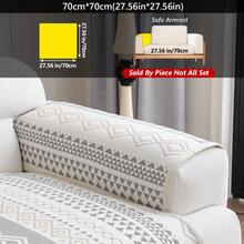 1pc Bohemian Style Pet Waterproof Anti-Slip Sofa Cover, Machine Washable All Season Sofa Protector, Multi-Purpose Sofa Decor Pad - Grey - View 15