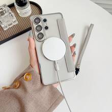 1 Ốp lưng điện thoại da cao cấp đính kim cương dạng gập + Dây đeo, Khe đựng thẻ & Khóa từ tính - Ốp bảo vệ toàn diện chống sốc với miếng dán bảo vệ ống kính, tương thích với iPhone 17ProMax/17Pro/17Air/17/12ProMax/12Pro/12/13ProMax/13Pro/13/14ProMax/14Pro/14/15ProMax/15Pro/15/16ProMax/16Pro/16/16E, tương thích với Samsung Galaxy S26Ultra/S26+/S26/S25Ultra/S25+/S25/S25Edge/ S22Ultra/S23Ultra/S23+/S23/S24Ultra/S24PLUS/S24/A07/A16/A17/S23FE/A55/A56 - Xám - Xem 5