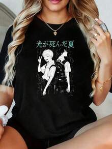 Men T-Shirts - 黑色 - 查看 1