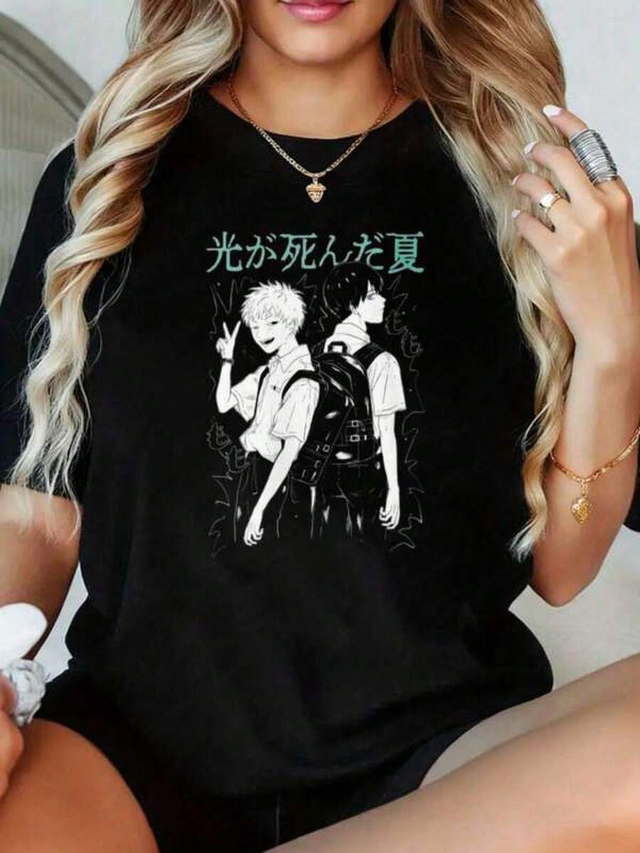 Men T-Shirts - 黑色 - 查看 1