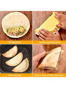 3-In-1 Adjustable Tortilla Press, Suitable For 6"-10" Tortilla Shells, Can Make Sealed Mexican Wraps, Taco Shells, Burritos, Sandwiches, Fits 10"+8"+6" Packaging | Adjustable And Detachable Crimping Machine For Wraps, Taco Shells, Dumplings, Calzones, Sandwiches | Dishwasher - View 9