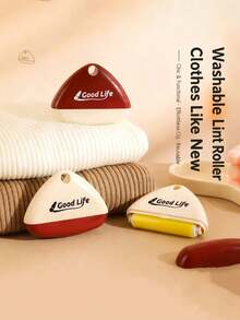 1pc Reusable Portable Lint Roller, Suitable For Removing Pet Hair And Fuzz From Fabrics. Lightweight And Convenient, Great For Travel Bags, Small Items, Travel Accessories And Holiday Essentials. Stitch Brand - Multicolor - View 3