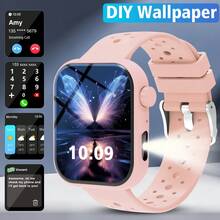 Reloj inteligente con pantalla táctil completa de 1,83", con mensajes, llamadas, monitoreo de sueño, podómetro, alerta de notificaciones, compatible con teléfonos Android, rastreador de fitness, pulsera inteligente, regalo adecuado para mujeres y hombres, regalo de cumpleaños - Ver 4
