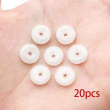 20个圆形玻璃和平扣吊坠，祝福扣挂件，适用于DIY项链、手链、耳环等首饰制作工艺品，尺寸：8/10/12/15/18/20/22/25毫米 - 彩色 - 查看 26