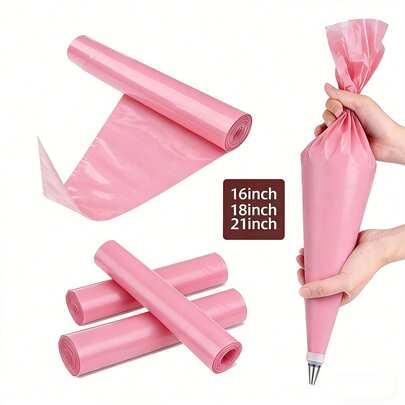 30/22 túi bắt kem dùng một lần, dày dặn, dài 21 inch, kích thước lớn, thích hợp cho bánh quy, bánh cupcake, món tráng miệng, trang trí bánh kem, mùa tựu trường.