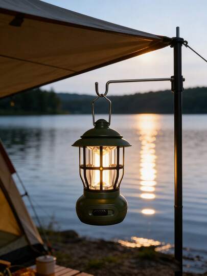 适用于婚礼、万圣节、圣诞节和夜间装饰，户外LED露营灯，便携式USB充电灯，复古LED灯，露营帐篷灯，便携式台灯，钓鱼灯