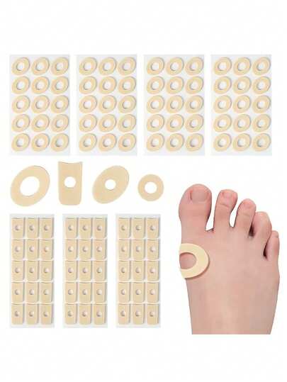 Samoprzylepne podkładki na odciski, chronią stopy, pięty i palce przed otarciem, łagodzą ból spowodowany uciskiem butów, podkładki na odciski, podkładki na palce, samoprzylepne podkładki, podkładki zapobiegające powstawaniu pęcherzy, podkładki przeciw odciskom, trwałe, narzędzia do pielęgnacji paznokci, pielęgnacja stóp i dłoni