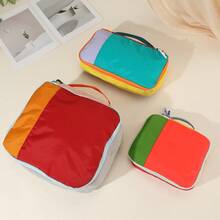 3pcs/Set New Thickened Spring/Summer Dopamine Packing Cubes, Fashion Travel Luggage Organizer, Casual Toiletry Bag, 3 Sizes For Flexible Storage, Breathable Mesh Design, Smooth Zipper, Stylish Colors, Suitable For Packing Clothes/Underwear, Great Gift For Family, Lover And Friends Toiletries Bag Wash Bag Large Capacity Shower Bag For Women Mothers Day Gift Teacher Gift Cruise Essentials Travel Essential - Multicolor - View 12