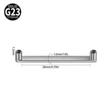 1PC G23 Titanium Surface Piercing Double Threaded Dermal Anchor Internal Threaded Micro Dermal Base Bar Jewelry Accessory - As Shown - View 13