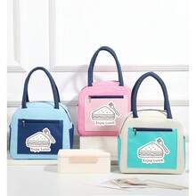 大容量保温午餐包，防水保温午餐盒手提袋，牛津布午餐包 - 彩色 - 查看 2