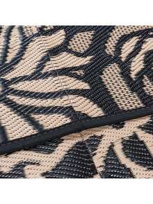 Outdoor Plastic Straw Rug Waterproof Patio 5X8 6X9 8x10 9X12 Black Brown Rose Mat For Porch Camping RV Balcony Deck Courtyard Reversible Lightweight Durable Portable Carpet - 玫瑰花 - 查看 4