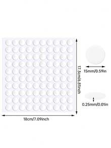 500/1000/2000 Miếng Chấm Dính Hai Mặt Có Thể Tháo Rời, Hình Tròn, Băng Dính Hai Mặt Trong Suốt, Dùng Cho Thủ Công Mỹ Nghệ, Không Để Lại Dấu Vết, Băng Dính Chắc Chắn (15 mm) - 15mm - Xem 7