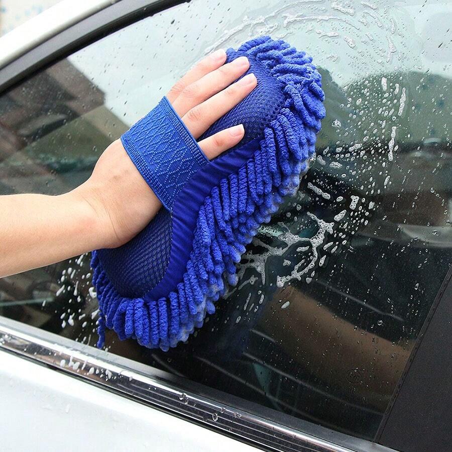 2pcs Car Cleaning Sponge Car Wash Care Washing Brush Pad Cleaning Tool Microfiber Polishing Dusting Scratch-Free Washing Cars Floors