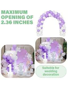 5pcs 3.5 Inch Thick Transparent Plastic Spring Clips, Multipurpose Balloon Arch Fixing Clamps,Heavy Duty Transparent Plastic Spring Clamps, Large Balloon Arch Clips, For Backdrop Fixing, For Birthday Party Decoration, For Birthday Decorations, Crafts, Woodworking, Photography Studios, Craft Supplies, 1pc - View 5