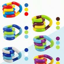 Bộ 3 món đồ chơi dây xoắn, đồ chơi giảm căng thẳng cho người tự kỷ, đồ chơi cảm giác cho người lớn, đồ chơi giảm stress, đồ chơi dây xoắn, màu sắc tùy chỉnh, đồ chơi ngón tay, đồ chơi giảm stress, đồ chơi cảm giác - Nhiều màu - Xem 8