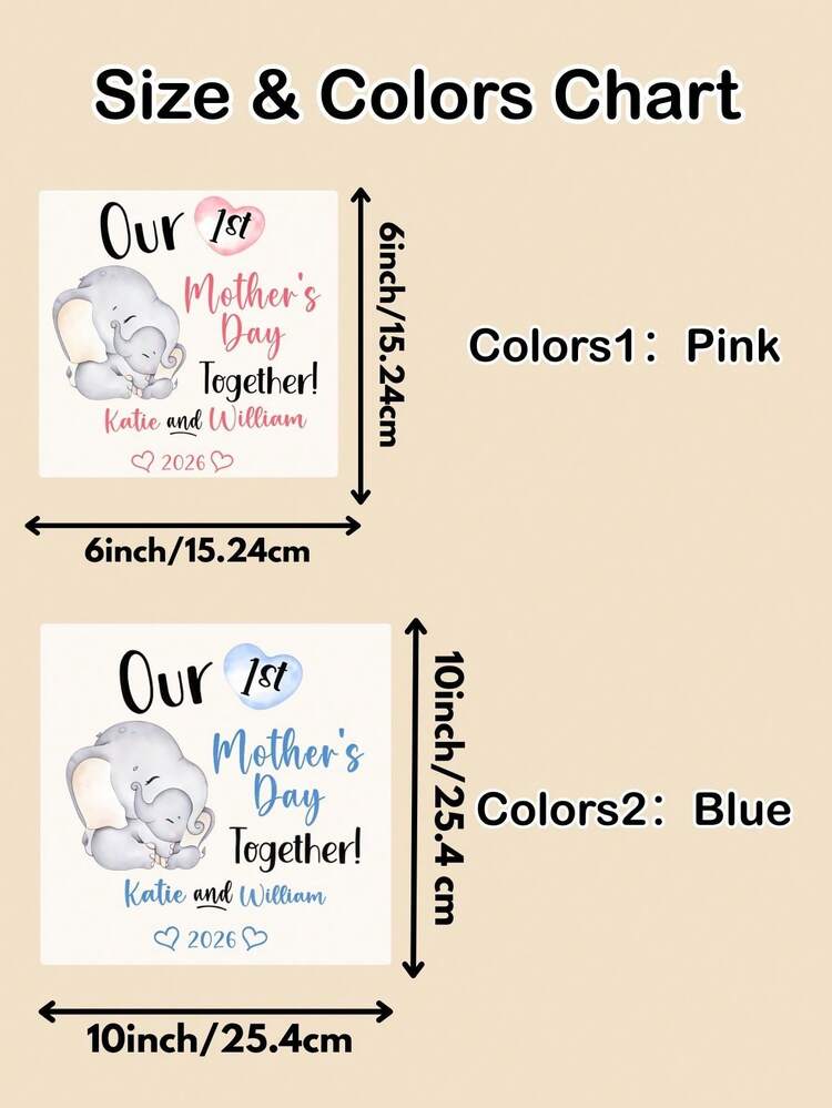 1/5/10 miếng decal chuyển nhiệt tùy chỉnh, decal chuyển nhiệt tự làm đầu tiên dành cho Ngày của Mẹ, món quà sáng tạo cho các bà mẹ mới sinh, decal chuyển nhiệt tên năm 2026 mới, kỷ niệm gia đình cá nhân hóa, decal chuyển nhiệt tùy chỉnh cho quần áo – phim chuyển nhiệt DTF cá nhân hóa cho áo phông, miếng vá ủi cá nhân hóa, phim chuyển nhiệt DTF. - Nhiều màu - Xem 2