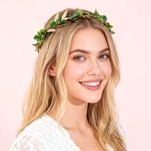 Flower Crown For Women Green Leaf Headband Greek Goddess Crown Roman Leaf Gold Tiara Forest Fairy Wreath Headpiece Renaissance Faire Accessories Wedding Bridal Hair Wreath Boho Floral Headband With Emerald Forehead Pendant Princess Beach Hair Band Woodland Fairycore Aesthetic Accessories Costume Party Headwear Adjustable Ribbon Hair Vine For Photoshoot Music Festival Outfit Garden Party Decor Elegant Leafy Crown For Girls Teens Nature Inspired Hair Jewelry Mythological Costume Props Victorian Style Headpiece Sparkling Crystal Gemstone Forehead Jewelry Queen Crown For Homecoming Prom Graduation Party Favors Mythical Creature Cosplay Accessories Medieval Headband Gold Leaf Hair Hoop Ancient Greek Mythology Style Accessories Tropical Vacation Beachwear Hair Accessories Whimsical Fairy Tale Hair Vine High Quality Handmade Leaf Crown Gift For Her Friends Sisters Daughter - 金綠眉心墜花環2050 - 查看 9