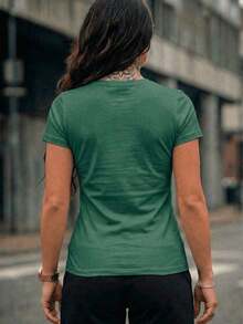 Brazil 2026 Fan T-Shirt, Men's Premium Cotton Streetwear, Hexa Cup - 綠色 - 查看 5