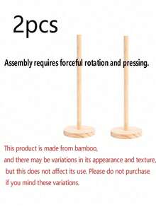 1pc Modern Bamboo Tissue Paper Holder, Tabletop Storage Accessory, Minimalist Design, Durable, Space-Saving, Suitable For Kitchen And Bathroom Storage, Applicable For Kitchen, Dining Room, Living Room And Daily Home Use, Can Hold Tissues, Hair Ties, Headbands And Hair Clips, Also Can Be Used As Jewelry Stand For Bracelets And Necklaces, Great Gift Idea - Multicolor - View 11