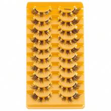 Manga Inspired Slim Fake Eyelashes 3D Clustered Transparent Stem Novice Daily Makeup - View 7