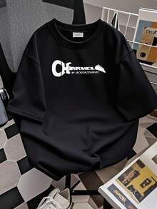 T-shirt femme Nouveau T-shirt à imprimé logo Charvel Jackson Guitars Drôle Taille S à 5XL - Noir - Voir 2