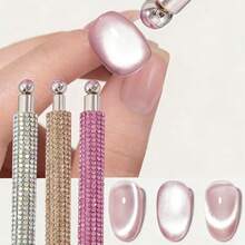 创意AB钻石猫眼磁性美甲工具 - 特殊图案美甲磁铁 - 适用于指甲油和凝胶 - A - 查看 2